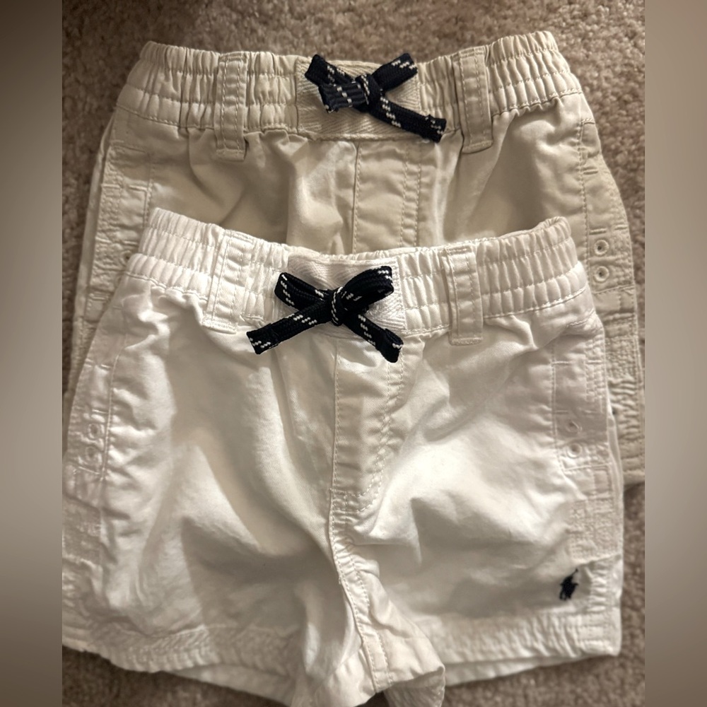 Ralph Lauren Baby Boys Shorts with Drawstring(Set of 2)